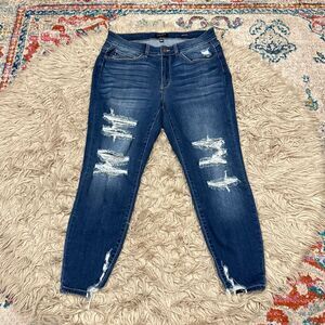 Judy blue skinny fit distressed jeans size 18w
